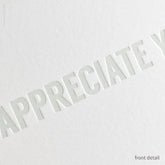 I Appreciate You Card